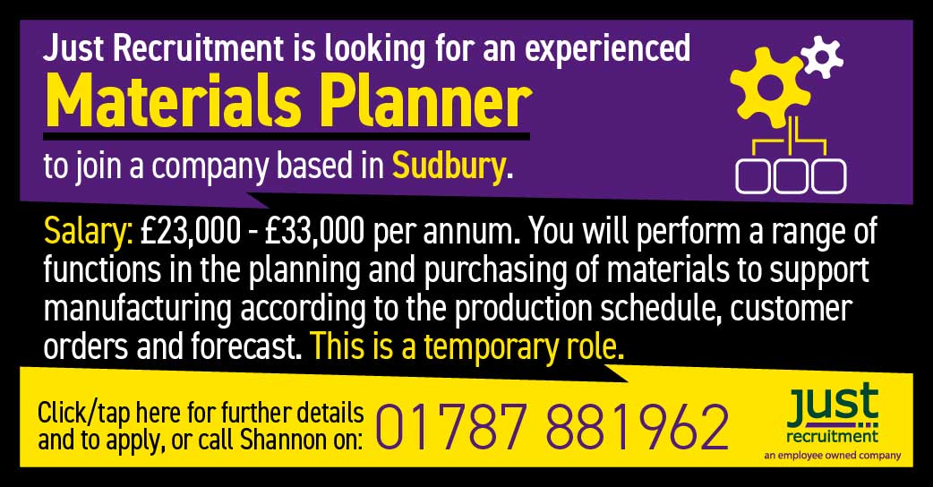 Materials Planner Just Recruitment